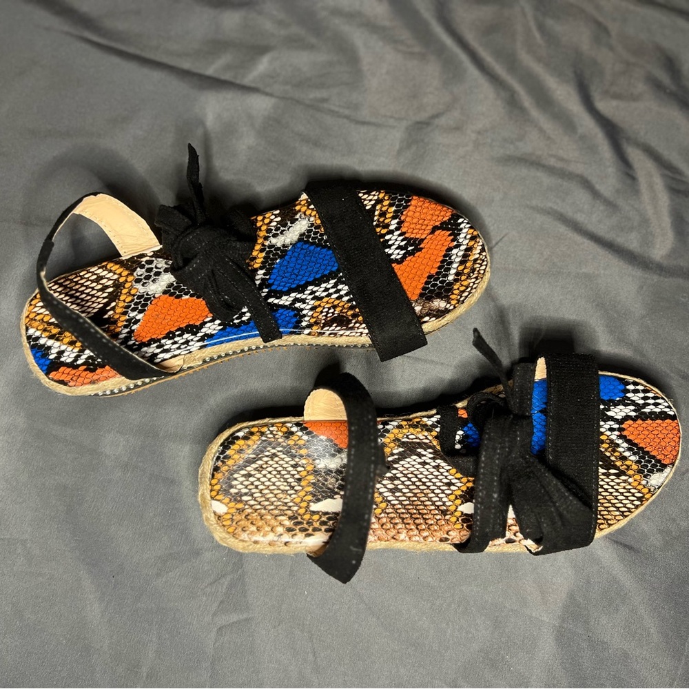 Amazon tie up sandals
